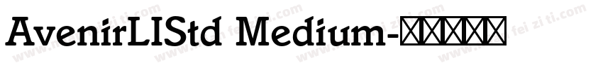 AvenirLIStd Medium字体转换